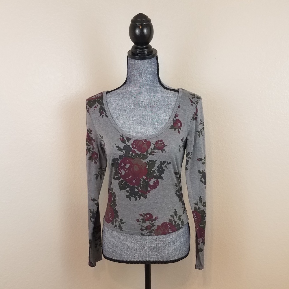 American Eagle long sleeve crop top